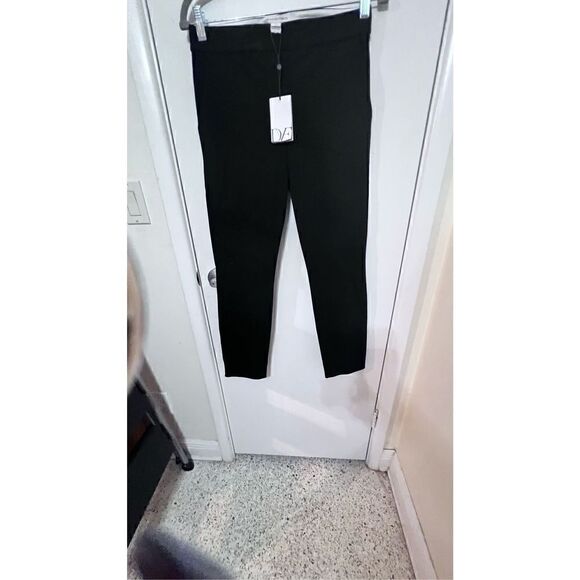 DVF DIANE VON FURSTENBURG GENSIS BLACK PANTS WOMENS SIZE 2 NEW ($178) - Picture 2 of 13